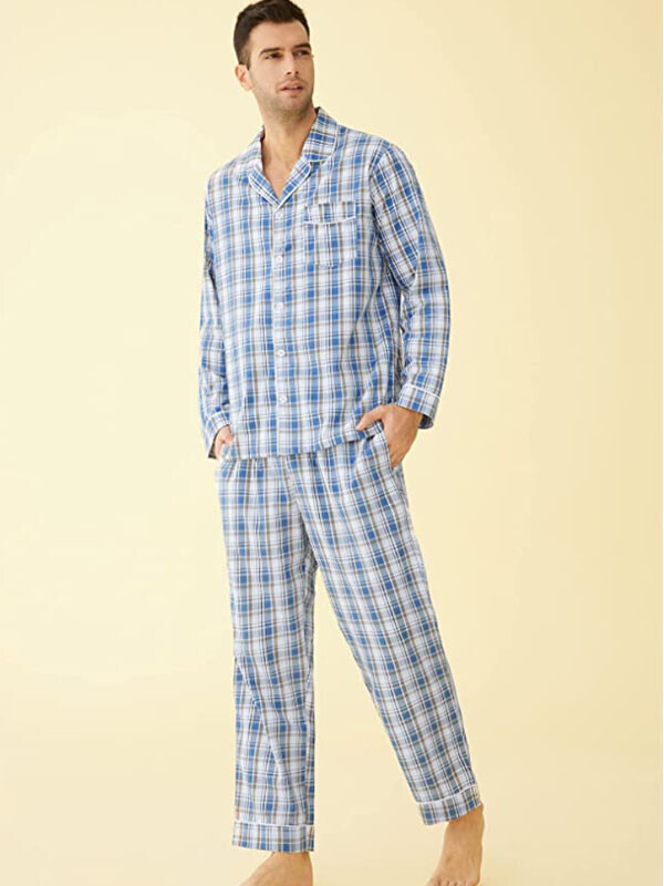 [세트]면소재의 남성 파자마세트