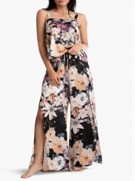 Midnight Bakery Lyric Floral Satin Pajamas