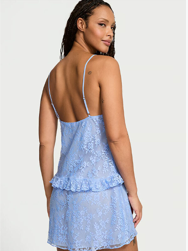 Victoria's Secret Dare to Dream Lace Flounce Mini Slip