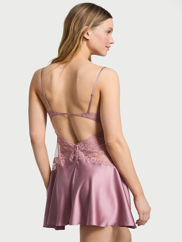세이브돈(savdon),Victoria's Secret Dare to Dream Lace & Satin Flounce Slip