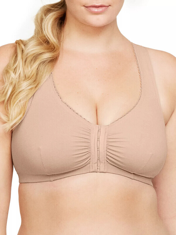 ^그레모라이즈 면소재의 노와이어 앞잠금 브라