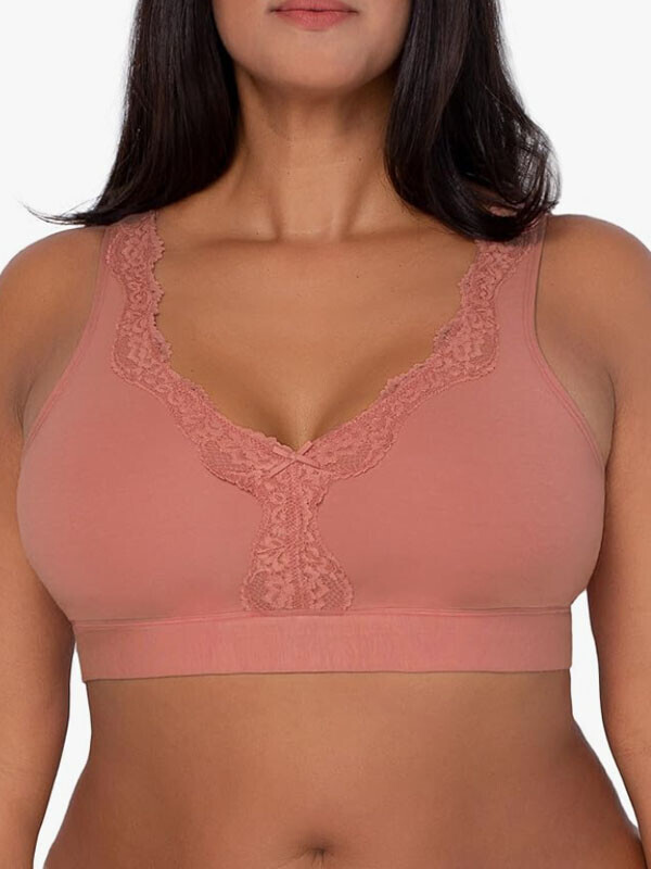 [2장 묶음] 편안한 면소재의 빅사이즈 풀컵의 노와이어브라