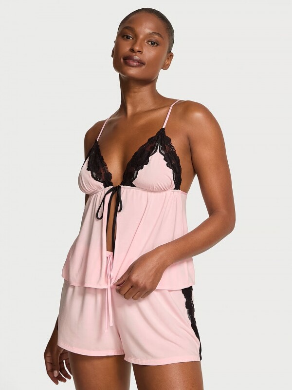 [세트] Victorias Secret Modal Lace-Trim Flyaway Cami Set