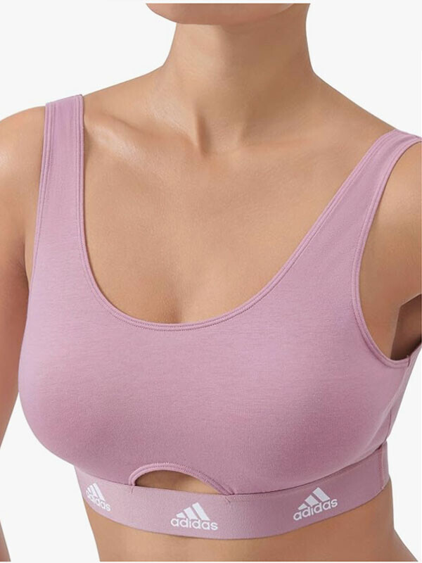 아디다스 면소재 빅사이즈 컵 브라렛