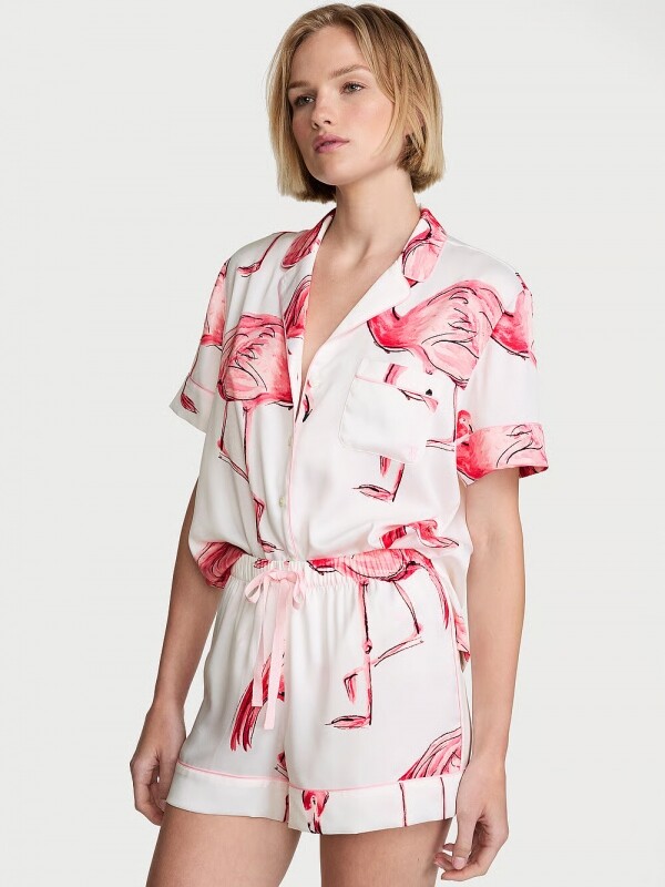 [세트] Victorias Secret Signature Satin Short Pajama Set